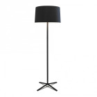 Lampadaire hall, avec abat-jour en textile noir
