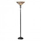 Lampadaire inversé bernwood, verre et résine