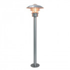 Lampadaire malmo, acier inoxydable, argent