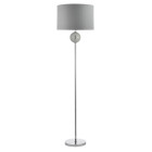 Lampadaire mosaic, chrome, argent, avec abat-jour
