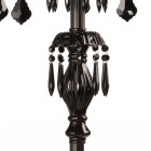 Lampadaire noir classic 6 ampoules 170 cm