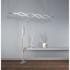 Lampadaire platt, chrome et polycarbonate