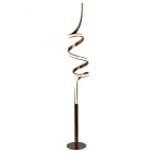 Lampadaire ribbon, marron et acrylique