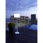 Lampadaire smooth, aluminium et polyéthylène, blanc