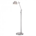 Lampadaire spencer, nickel brossé