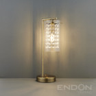 Lampe alda, laiton antique et verre