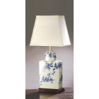 Lampe blue flower, sans abat-jour