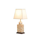 Lampe bronze/silver petals, sans abat-jour
