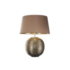 Lampe caesar gold, porcelaine dorée, sans abat-jour