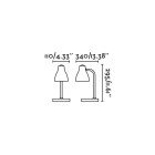 Lampe de bureau fuchsia bob 1 ampoule