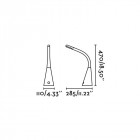 Lampe de bureau grise greta