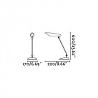 Lampe de bureau noire meier