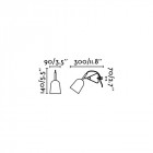 Lampe de bureau noire studio 1 ampoule