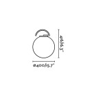 Lampe de jardin verte nuk 1 ampoule