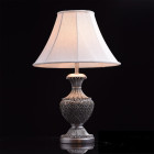 Lampe de table argentée country 1 ampoule 60 cm