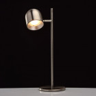 Lampe de table argentée loft 1 ampoule 46 cm
