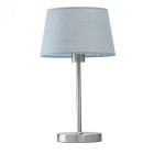 Lampe de table argentée megapolis 1 ampoule 43 cm