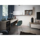 Lampe de table argentée techno 1 ampoule 47 cm