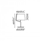 Lampe de table blanche berni 1 ampoule