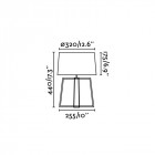 Lampe de table blanche bliss 1 ampoule