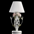 Lampe de table blanche flora 1 ampoule 49 cm