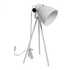 Lampe de table blanche megapolis 1 ampoule 54 cm