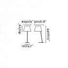 Lampe de table blanche moma 1 ampoule