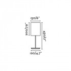 Lampe de table blanche thana 1 ampoule