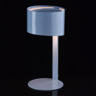 Lampe de table bleue megapolis 1 ampoule 33 cm