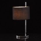 Lampe de table chromée megapolis 1 ampoule 56 cm