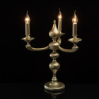 Lampe de table dorée neoclassic 3 ampoules 51 cm