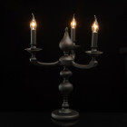 Lampe de table grise neoclassic 3 ampoules 51 cm