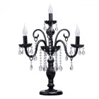 Lampe de table noire classic 4 ampoules 63 cm