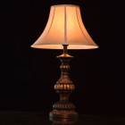 Lampe de table noire country 1 ampoule 70 cm