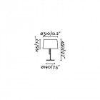 Lampe de table noire volta 1 ampoule
