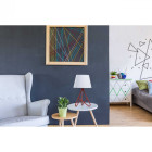 Lampe de table rouge megapolis 1 ampoule 42 cm
