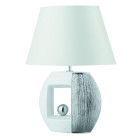 Lampe de table window, en céramique blanche
