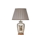 Lampe etched birds, porcelaine, sans abat-jour