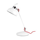 Lampe flex, acier, blanc et chrome