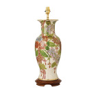 Lampe foxgloves, porcelaine de kutani (sans abat-jour)