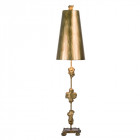 Lampe fragment, or, avec abat-jour