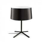Lampe hall, avec abat-jour en textile noir