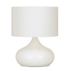 Lampe homerton, blanc, avec abat-jour