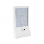 Lampe led solaire - applique blanc exterieure avec detecteur de mouvement aslo - 3w - 370 lumens - 6000k