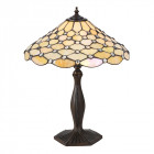 Lampe pearl, verre et zinc