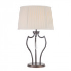 Lampe pimlico, bronze foncé, avec abat-jour