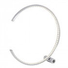 Lampe rings, en chrome et cristal