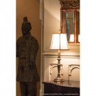Lampe rye, avec abat-jour ivoire