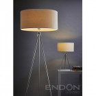 Lampe tri, chrome, avec abat-jour