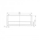 Lave main avec porte serviette - composite blanc mat - 50x30 cm - wishes